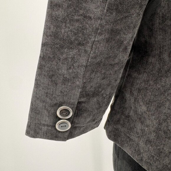 Ashley By Twenty Six International Womens Blazer Jacket L Double Breasted‎ Black - Picture 4 of 8